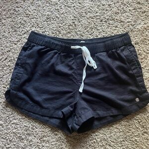 Roxy Black Shorts with White Drawstring